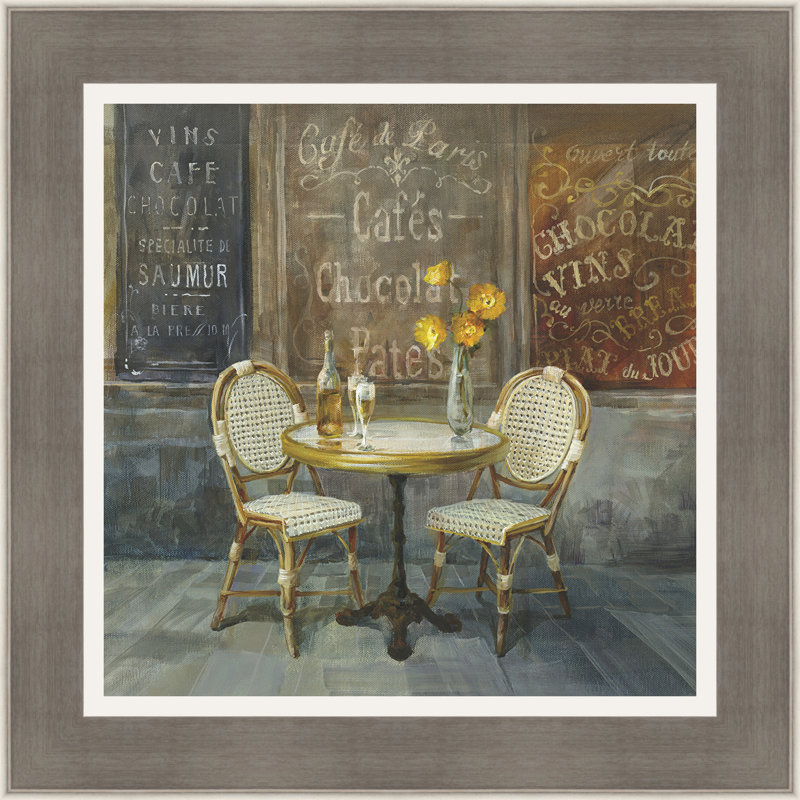 Ashton Wall Décor LLC 'French Cafe' Framed Painting Print & Reviews